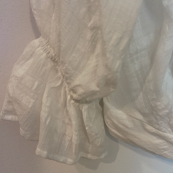 Anthropologie white wrap blouse - Picture 2 of 6
